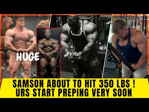 Samson is about to be 350lbs and its just start of the year 😮Urs starting Prep soon +Joan looks Huge