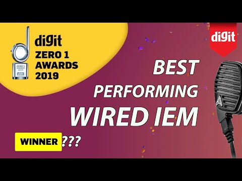 Best Performing Wired IEM - Digit Zero 1 Awards 2019