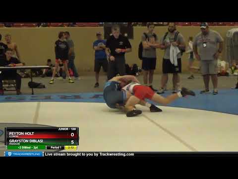 Junior 138 Peyton Holt Illinois Vs Grayston DiBlasi Missouri