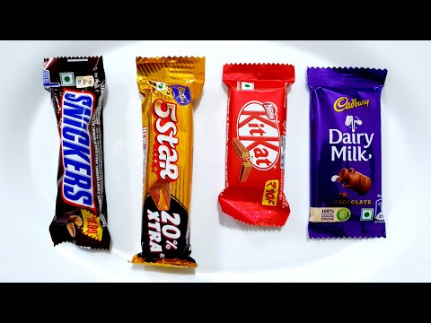 Unboxing Challenge of Cadbury Five Star vs Snikers vs Nestle Kitkat vs Cadbury Dairymilk