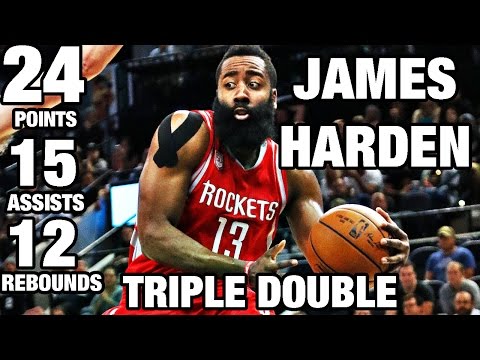 James Harden Hits A Triple-Double Against the Spurs!