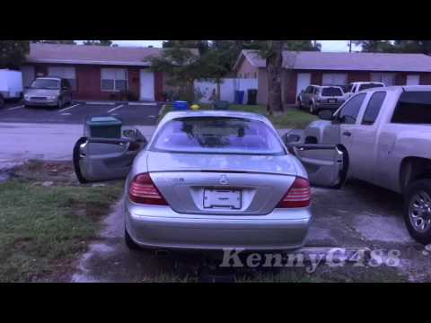 Loud and clear audio test 22 inch staggered three-piece rims/wheels  Mercedes CL500