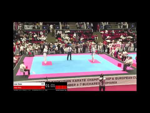 EUROPEAN CUP 2025 ROMANIA (junior Luka T. IKO Switzerland  VS Vlad M.  IKO Romania)