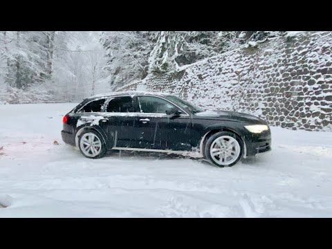 Audi A6 allroad 3.0 BiTDI (320 hp) quattro ESP/ESC on vs off | 4K
