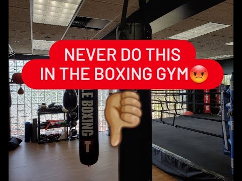WHAT NOT TO DO IN A BOXING GYM (BEGINNERS)‼️