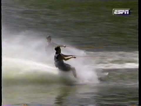Wonder Lake Ski Team Performing at the 1995 Water Ski Show Nationals Aug 6, 1995