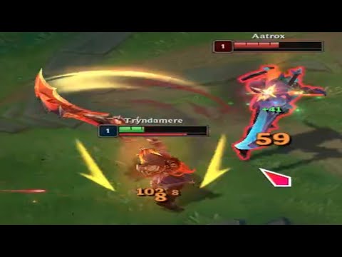 Tryndamere vs Aatrox lvl 1