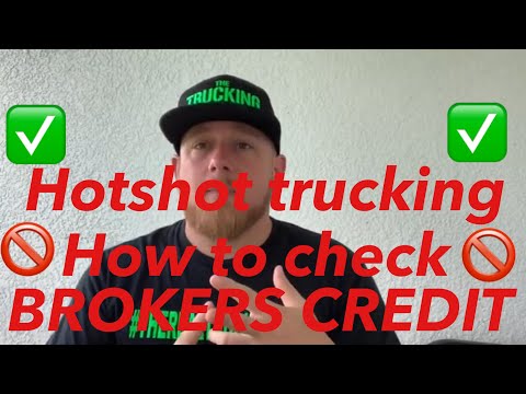, title : 'Hotshot trucking how to check broker credit'