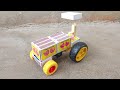 How To Make Tractor From Matchbox At Home Science Projects Matchbox Crafts