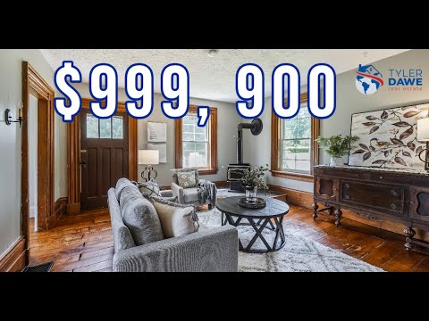 Tour This Wonderful $999,900 Country Home That is Full of Character!!