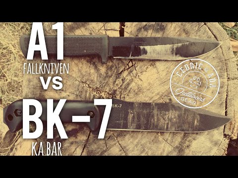 Ka Bar BK7 vs Fallkniven A1 Survival Knife Comparison