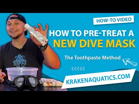 How To Pre-Treat a New Dive Mask and Prevent Fogging | The Toothpaste Method
