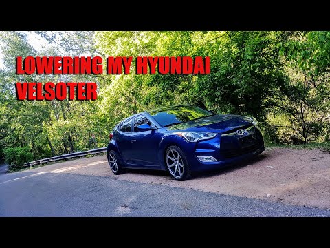 Lowering my Hyundai Veloster with Lowering Springs
