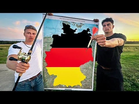 Dartpfeil werfen und 24H dort ANGELN, wo er landet! 🎯😱 Darts Fishing Challenge 3