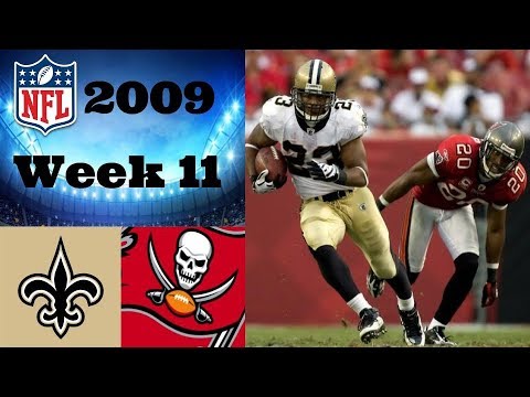 New Orleans Saints vs. Tampa Bay Buccaneers | NFL 2009 Week 11 Highlights