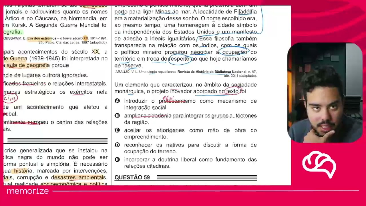 Resolução em Vídeo — Questão 58 ENEM 2018 PPL