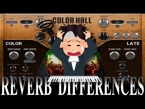 What is the difference between all the Melda Reverbs?