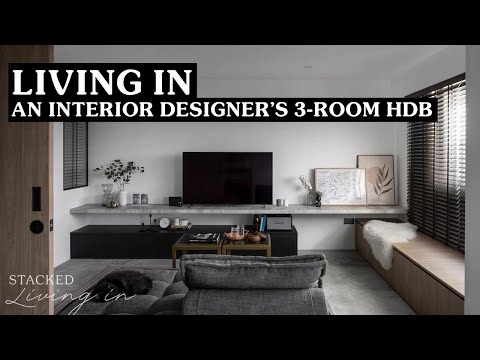 Inside A Classy $100K Transformation Of A 3-Room HDB Flat | Stacked Living In HDB Home Tour