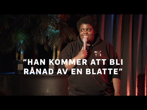 Han kommer att bli rånad av en blatte