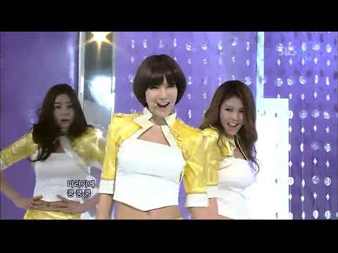 100411 After School - Let's Do It (intro) & Bang @ inkigayo [HD]