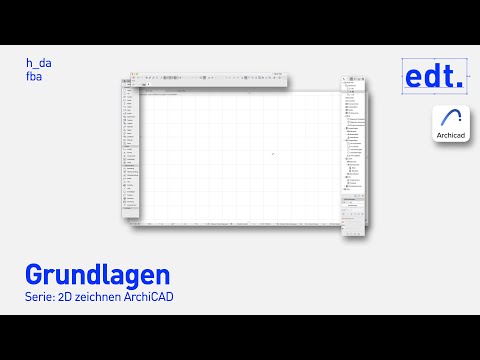ArchiCAD 2D Zeichnen Basics | edt Video Tutorial