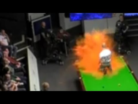 KBV-372 Table 1 Serious Disruption at the World Snooker Championship. Both tables are attacked.