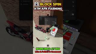 Block Spin ASMR New Auto Instant Farming ATM 100k Per Hour 💸 #robloxscript #blockspin