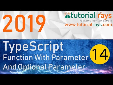14 Function with Parameter and Optional Parameter Part 1 2019 Tutorial Rays | By Umar Rahman