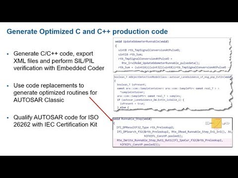 Introducing AUTOSAR Blockset for Classic and Adaptive Applications - Coder Summit 2019