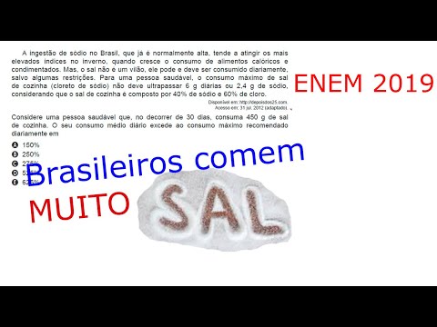 Questão 139 do ENEM 2019 ( Regra de três e porcentagem )