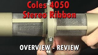 Video thumbnail for Coles 4050 Detachable Stereo Pair Of Passive Ribbon Microphones - Overview by purewaveaudio