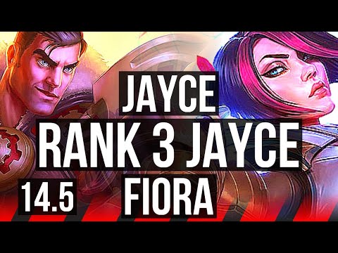 JAYCE vs FIORA (TOP) | Rank 3 Jayce, 7 solo kills, 8/1/2, Godlike, Rank 14 | NA Challenger | 14.5