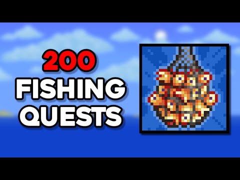 The FASTEST Way To Complete 200 Fishing Quests!!  - Terraria 1.4.4