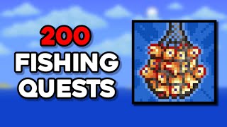 The FASTEST Way To Complete 200 Fishing Quests!!  - Terraria 1.4.4