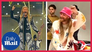 Sam Ryder arrives from Eurovision 'feeling fantastic'