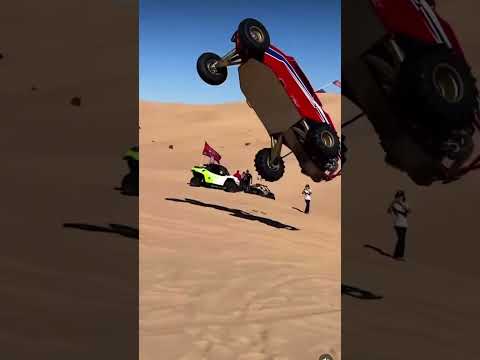 Sand Rail offroad jump at sand dunes goes for a wild ride! #glamis #sanddunes #offroad