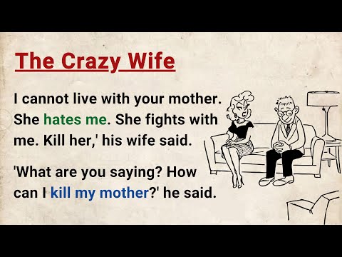 Learn English through Stories Level 1 ⭐ The Crazy Wife - Improve your English | English Audio Story