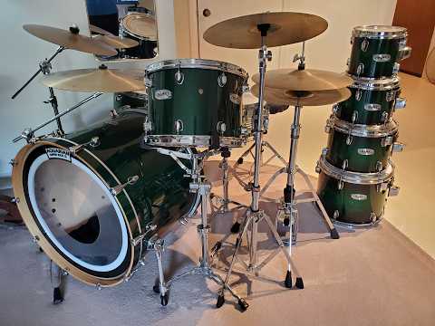 MAPEX 5PC "Pro M" Drum Kit - Gorgeous Maple Lacquered Emerald Green image 4