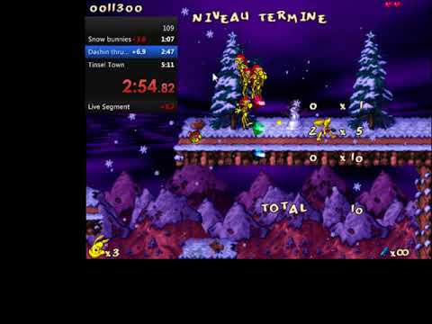 Jazz jackrabbit speedrun-Xmas % as lori in 5:21