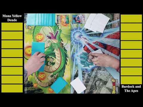 Bardock and The Apes (U/Y) vs. Shenron Dende (Mono Yellow) | DBS Deck Duel