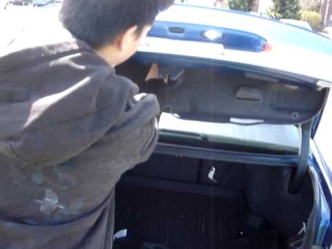 TSX center cubby removal/ License Plate LED replacement