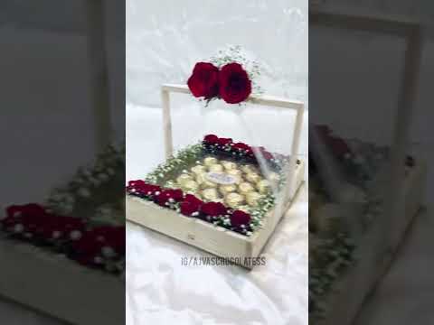 FERRERO ROCHER HAMPER❤️ insta@ajvaschocolatess #giftideas #hamper #engagement #love #chocolate #gift