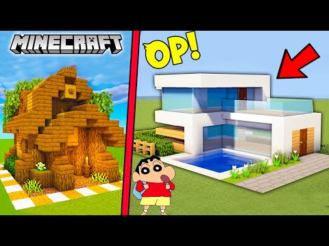 SHINCHAN Made An ULTIMATE MODERN HOUSE In Minecraft