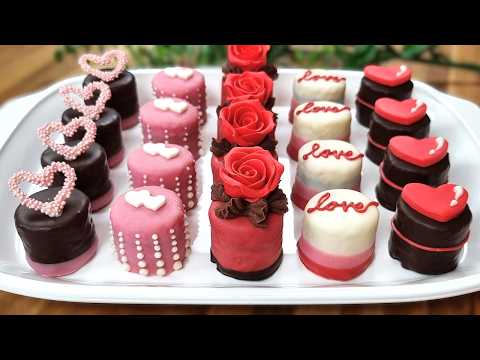 Homemade Valentine's Day Mini Cake Decorating Ideas❤Awesome cake recipe