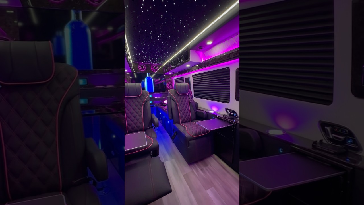 VIP Mercedes Sprinter Interior for NFL Player