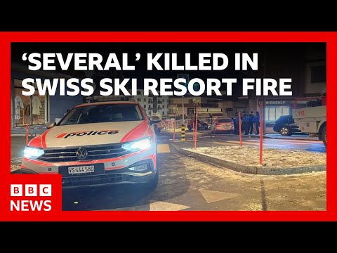 瑞士滑雪勝地酒吧發生大火！數人不幸喪命，警方這麼說 | BBC News ('Several' people killed by fire in Swiss ski resort bar, police say | BBC News)