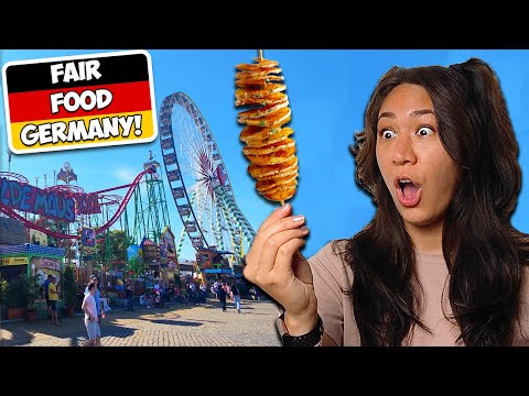 FAIR FOOD TOUR in Germany! (Largest German Fair on the Rhine)
