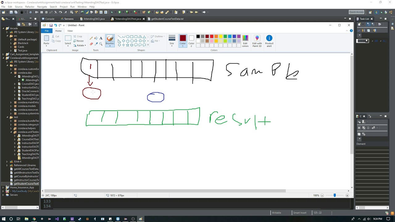 Java: junit compare two lists