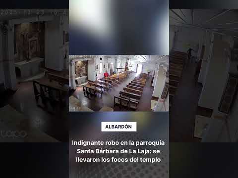 Un ladrón dejó a oscuras a una iglesia de Albardón y quedó escrachado