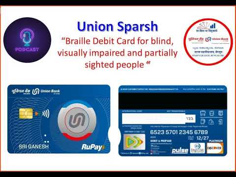 union Bank special debit card for blind